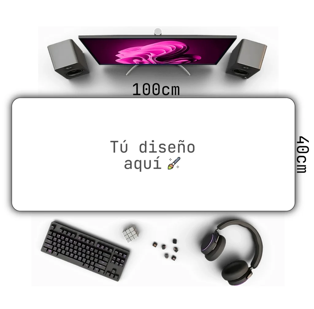 Mouse pad XXL personalizado 100x40