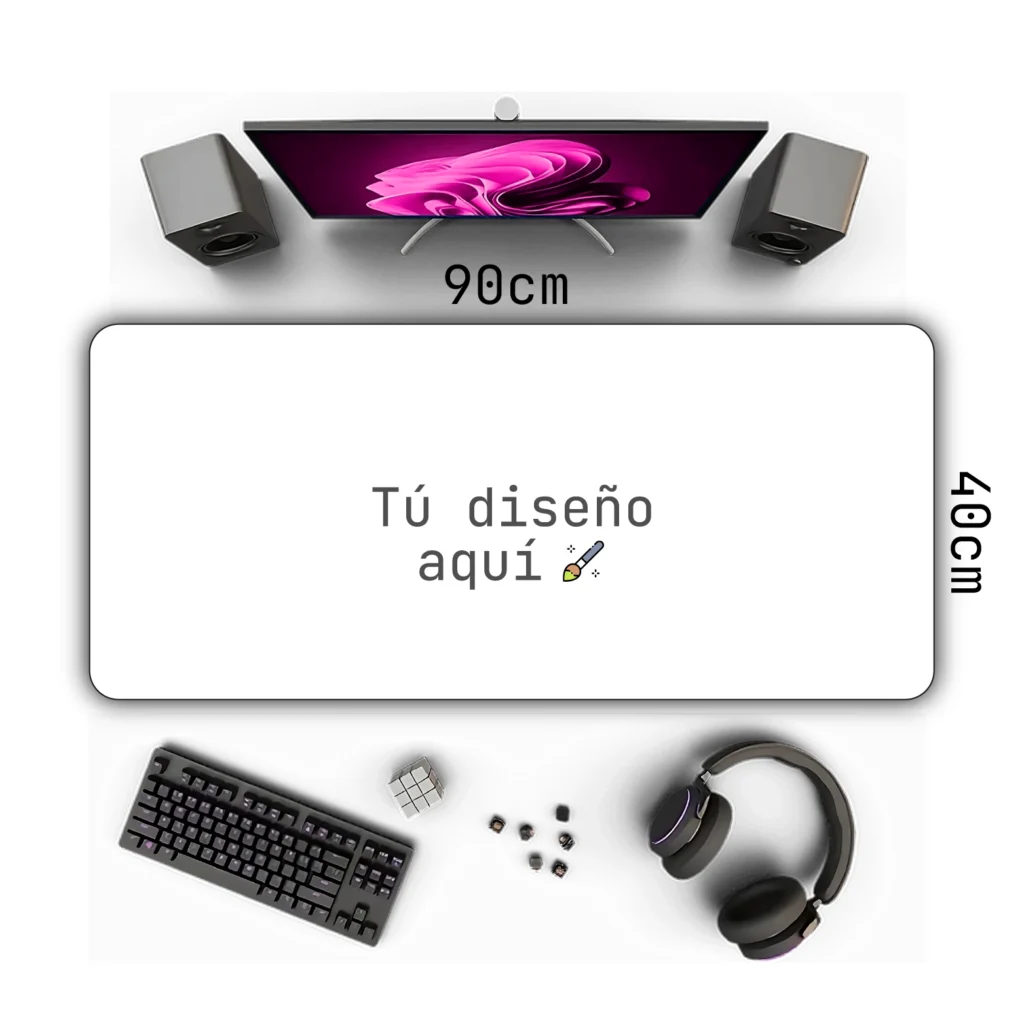 Mouse pad XXL personalizado 90x40