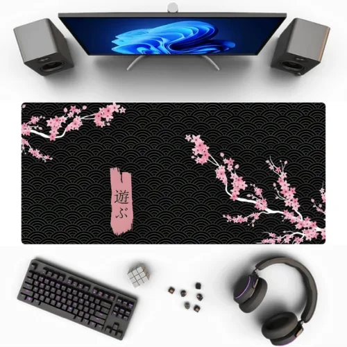 Mouse Pad Cerezos rosa - Imagen 2