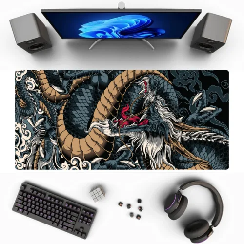 Mouse Pad Dragon verde - Imagen 2