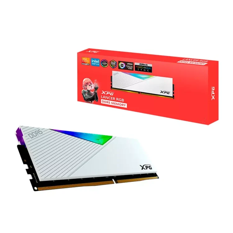 MEMORIA RAM XPG LANCER RGB 32GB 6000Mhz DDR5 White