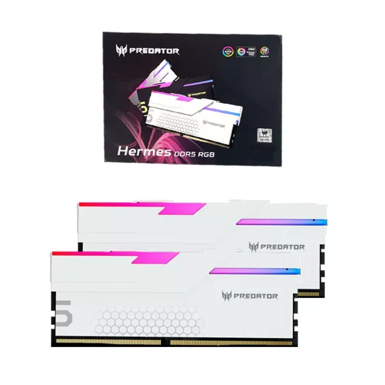 Predator Hermes 48GB 2×24 7200MHz RGB DDR5 White