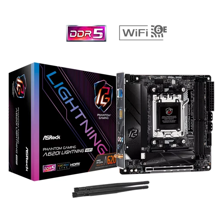Board ASRock A620I Lightning WiFi AM5