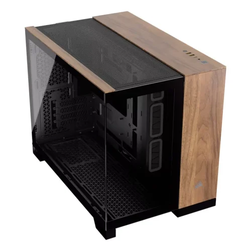 Chasis Corsair 2500X Micro-ATX – Negro Madera - Imagen 2