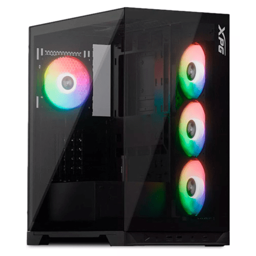 Chasis XPG Mid Tower INVADER X Black Fan+Riser