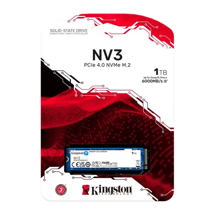 Disco SSD M.2 1TB KINGSTON NV3 6000 MBSS