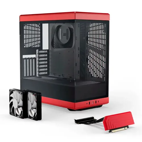 Chasis ATX Hyte Y40 Negro / Rojo - Imagen 6