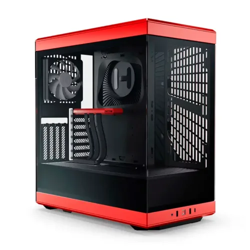 Chasis ATX Hyte Y40 Negro Rojo