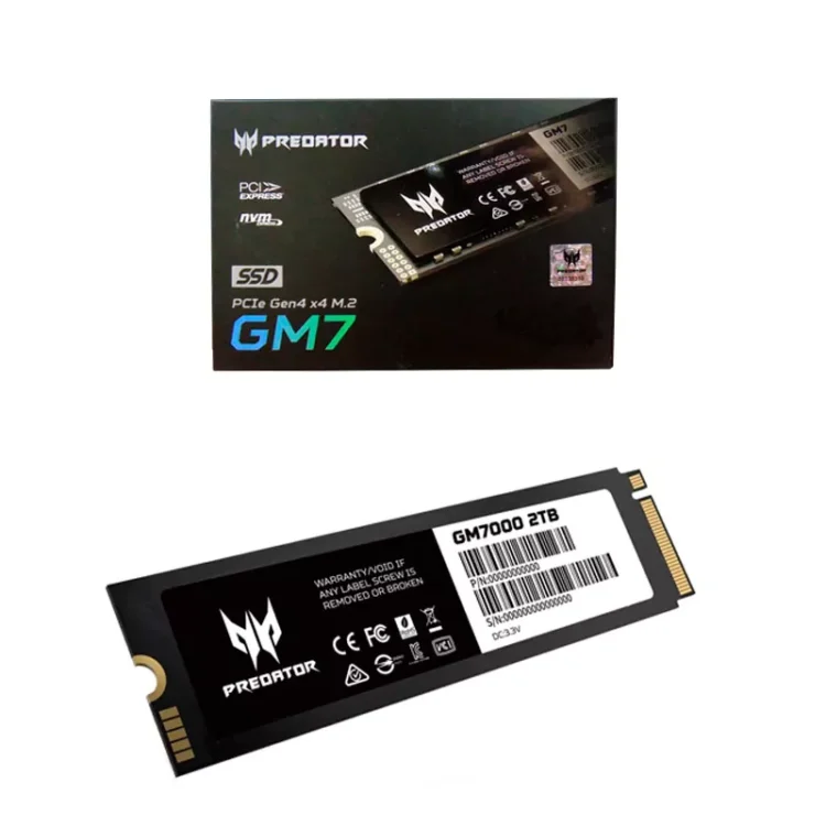 SSD M.2 Predator GM7 1TB 7400MBs PCIe 4.0