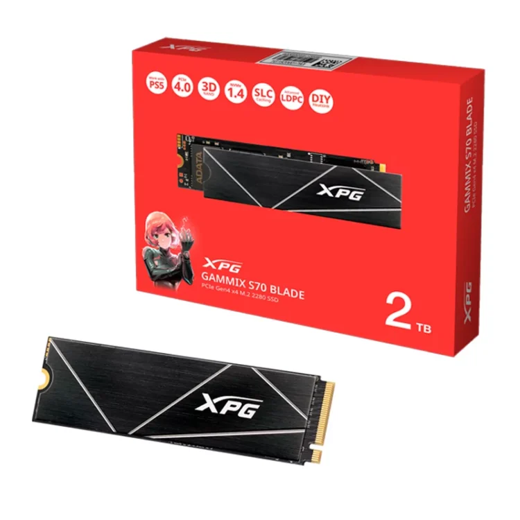 SSD M.2 XPG GAMMIX S70 BLADE 2TB 7400 MBs