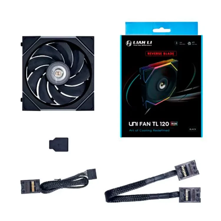 Ventilador Lian Li UNIFAN TL 120mm Reverse Blade Black