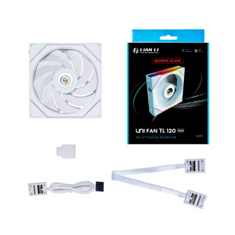 Ventilador Lian Li UNIFAN TL 120mm Reverse Blade White