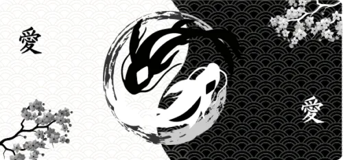 Mouse pad Gamer yin yang