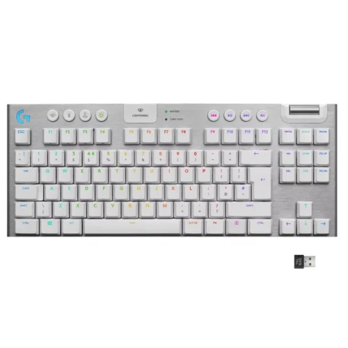 Teclado Mecanico Logitech G915 Tkl Wireless Rgb White - Imagen 9