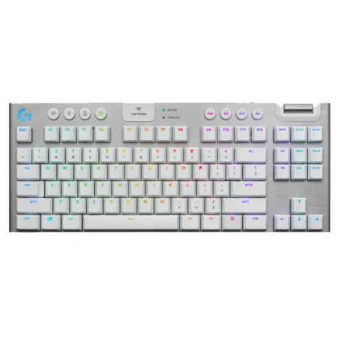 Teclado Mecanico Logitech G915 Tkl Wireless Rgb White - Imagen 8