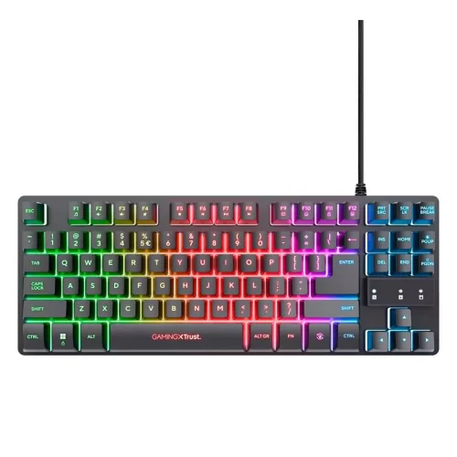Combo Trust GXT 794 3 en 1 Teclado Mouse Padmouse Negro - Imagen 4