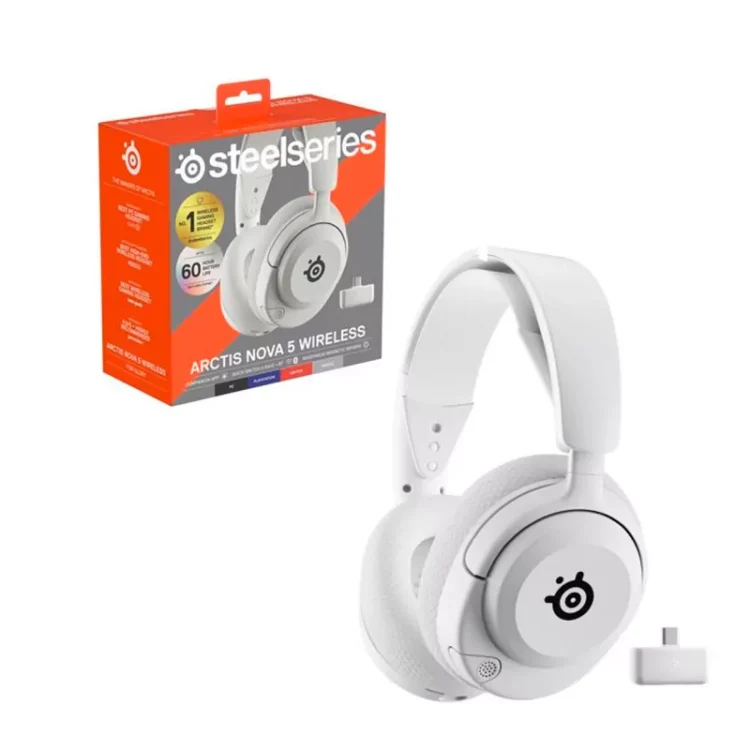 Diadema Steelseries Arctis Nova 5 Wireless White