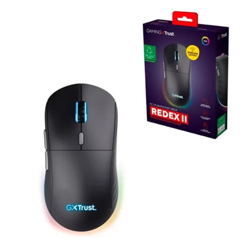DOBLE OPCIÓN – Inalámbrico de latencia ultrabaja con el dongle de 2,4 Ghz para hasta 65 h de uso continuo. Incluso puedes jugar mientras se carga con el cable Play & Charge de 1,6 m y arrastre cero DURADERO – El Redex II no va a dejarte tirado. Con un sensor de 10 000 ppp de alta precisión e interruptores resistentes Kailh para 80 millones de clics, este ratón está aquí para quedarse EN UN PAÍS MULTICOLOR – Con 16,8 millones de combinaciones de colores, la completa iluminación RGB de 3 zonas del Redex II ofrece posibilidades infinitas TU PROGRAMA FAVORITO – Los ratones han nacido para ser personalizados, por lo que este incluye un software con el que programar la iluminación y los botones según prefieras LA TIERRA EN TU MANO – Al ratón Redex II le gusta el gaming, pero también el planeta. Fabricado con un 55 % de plástico reciclado, permite jugar con una opción más sostenible