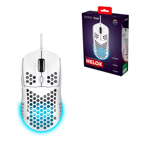 Mouse Gamer Trust GXT 928 Helox Ultraligero Blanco