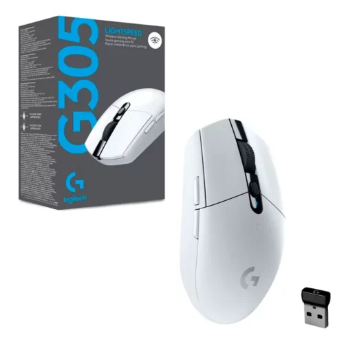 Mouse Logitech G305 inalámbrico LIGHTSPEED Blanco