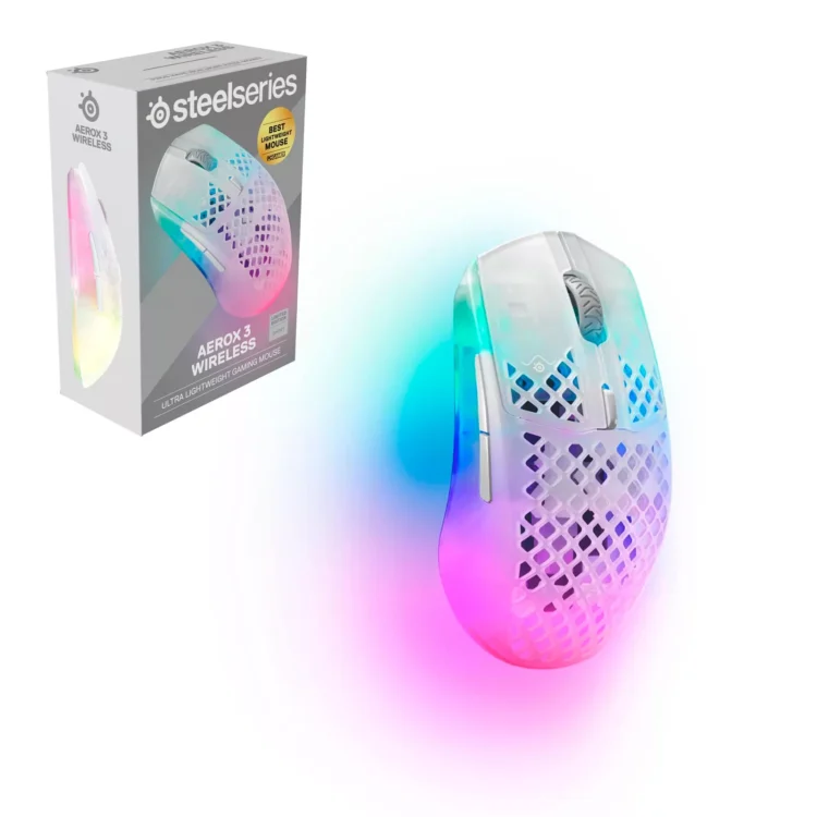 Mouse Steelseries AEROX 3 Wireless Ghost