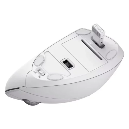 Mouse Trust Verto ergonómico vertical inalámbrico Blanco - Imagen 5