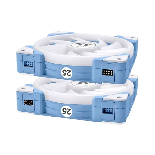 Ventilador Kit x3 Thermaltake SWAFAN EX12 Hydrangea Blue Edition ARGB Sync - Imagen 5