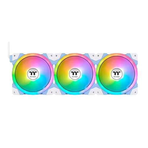 Ventilador Kit x3 Thermaltake SWAFAN EX12 Hydrangea Blue Edition ARGB Sync - Imagen 4