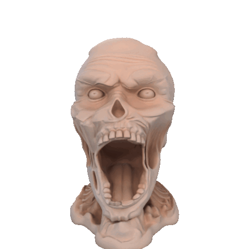 Base head set cabeza zombie
