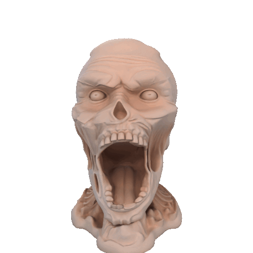 Base head set cabeza zombie