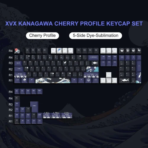 Set keycaps Oriental blu